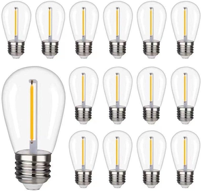 Shatterproof LED String Lights, Waterproof, Warm White 2200K, 70LM, E26 Base - 1
