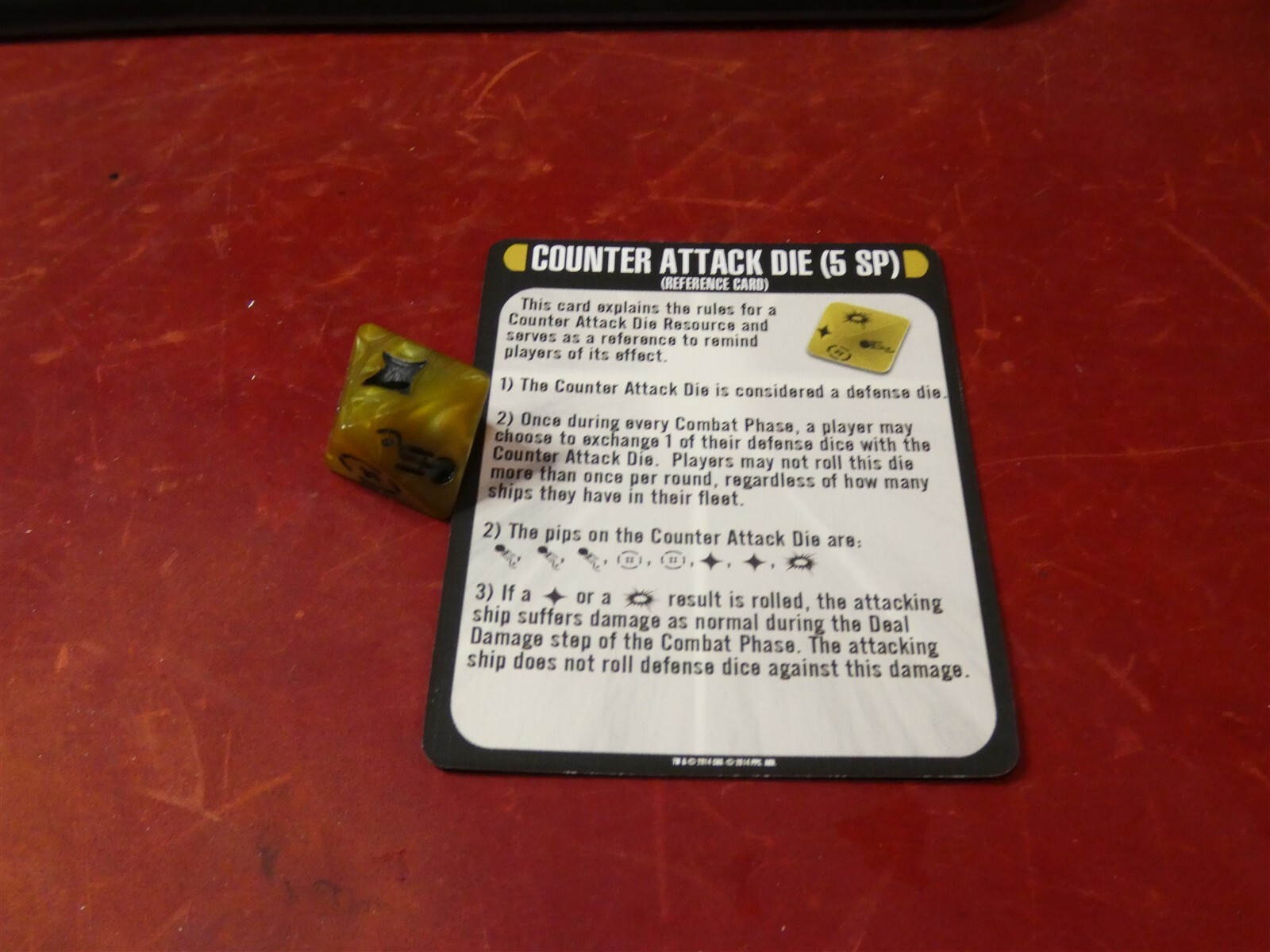 WizKids: Star Trek Attack Wing: OP Resources: Counter Attack Die w/Card