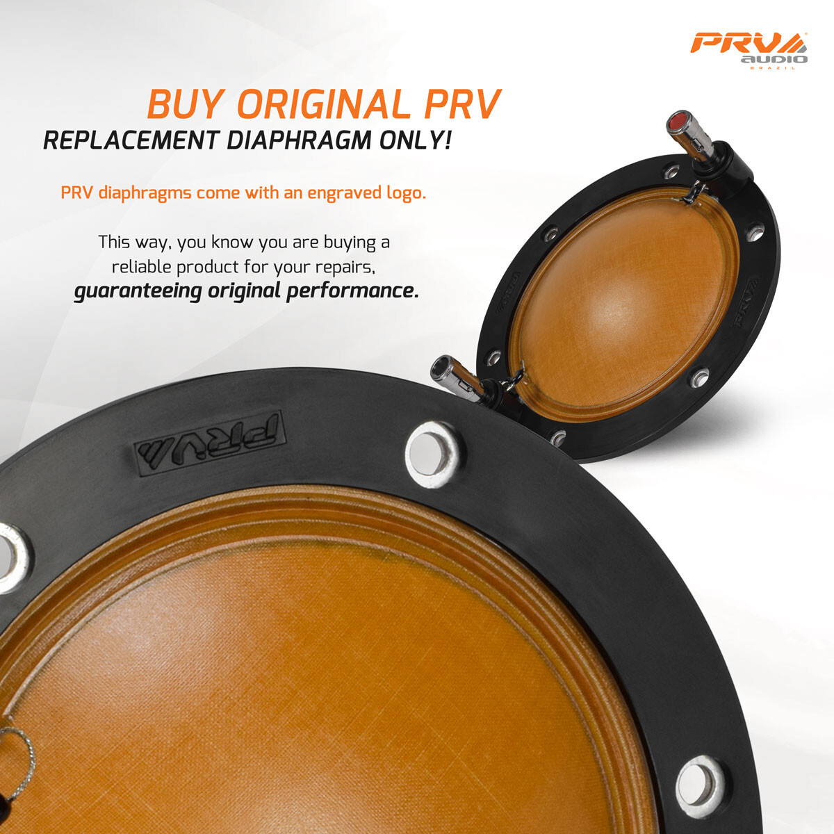 4x PRV RPD4500Ph Original Replacement Diaphragms D4500Ph Compression Driver