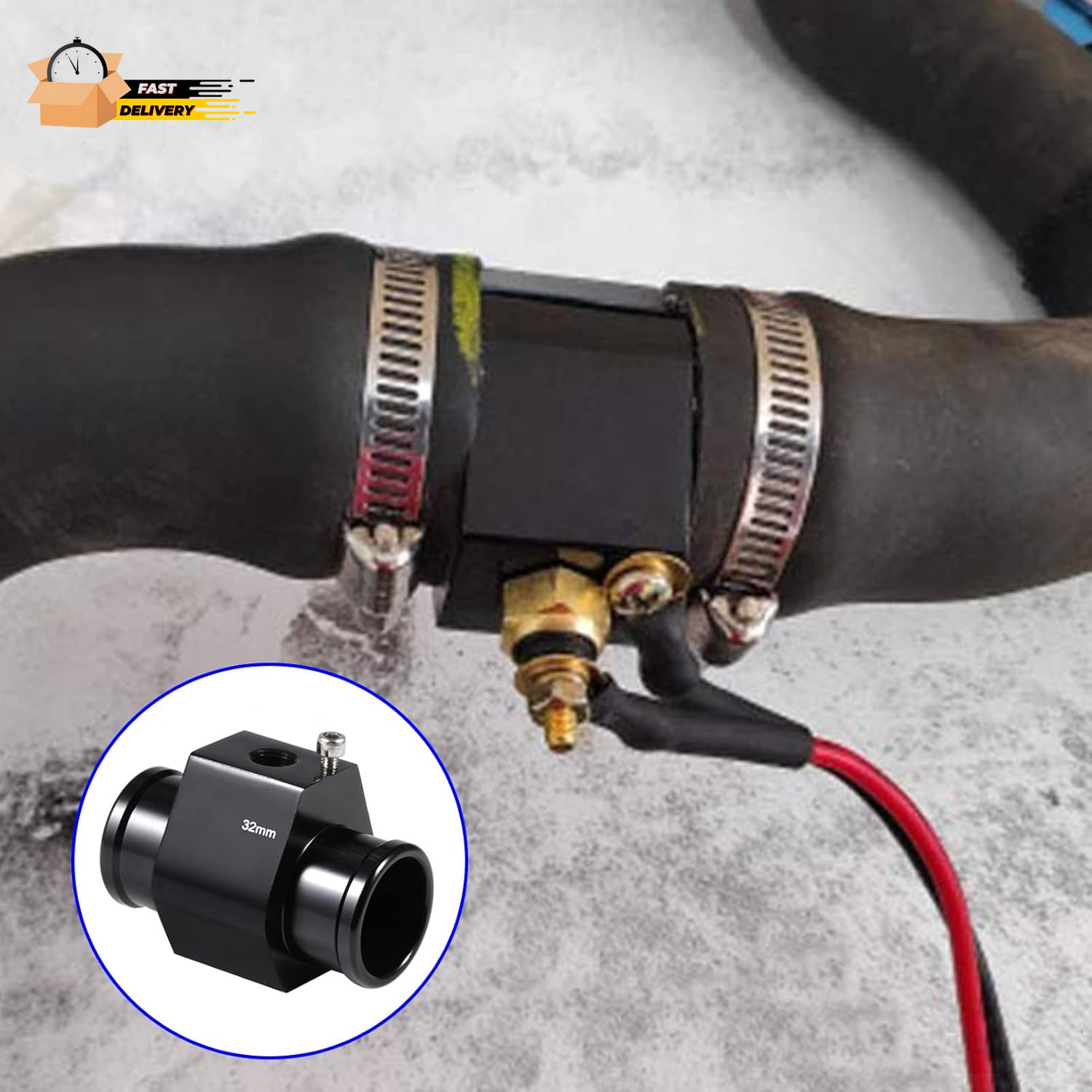 32Mm 1-1/4 Inch Water Coolant Temperature Sensor Adapter, Joint Pipe R
