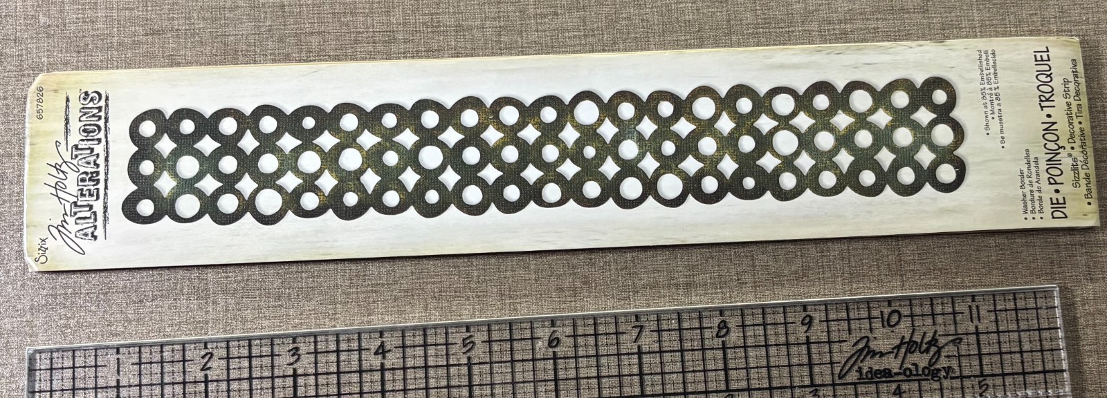 Tim Holtz Decorative Strip Washer Border Sizzlits Die