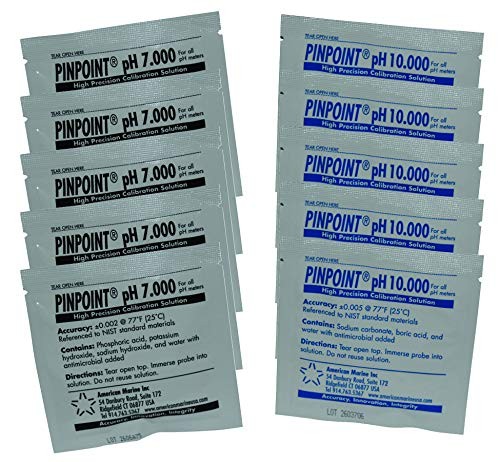 Pinpoint® High-Precision pH Calibration Fluids Kit (pH Buffer Solution), 10 P...