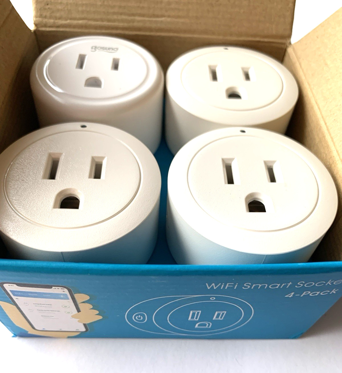 Amysen Matter Smart Plug 4Pack WHITE Compatible with Alexa Apple Home FREE SHIPG