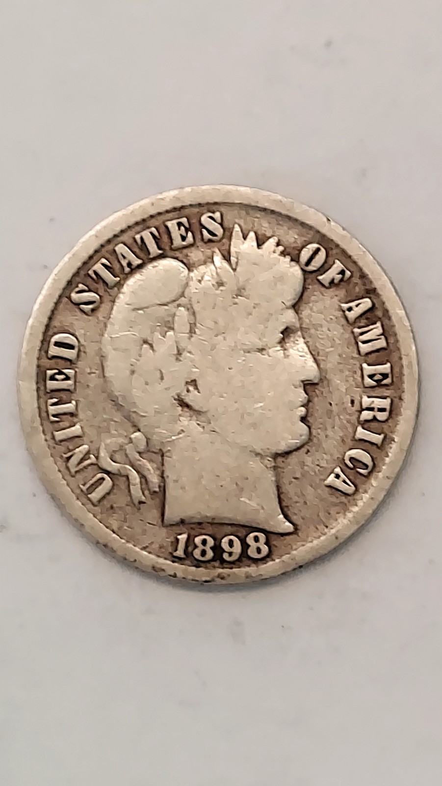 1898-P United States Barber Head Dime
