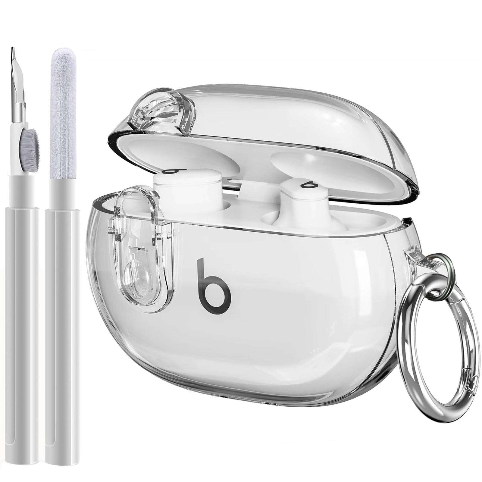 Beats Studio Buds/Studio Buds Plus Case Cover Clear 2021/2023 Men Lock