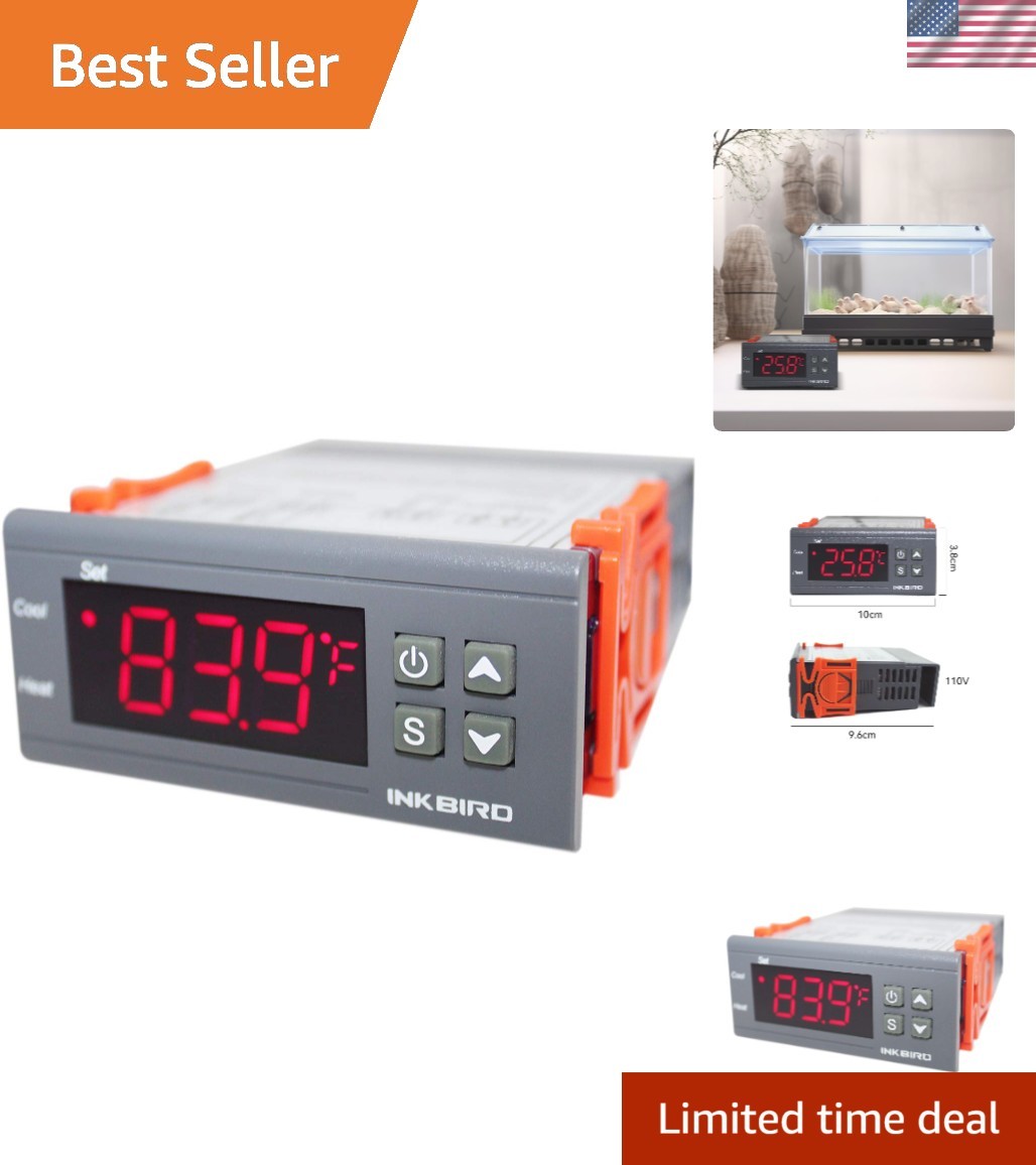 All-Purpose Programmable Temperature Controller - 2 Relays for Adaptive Control