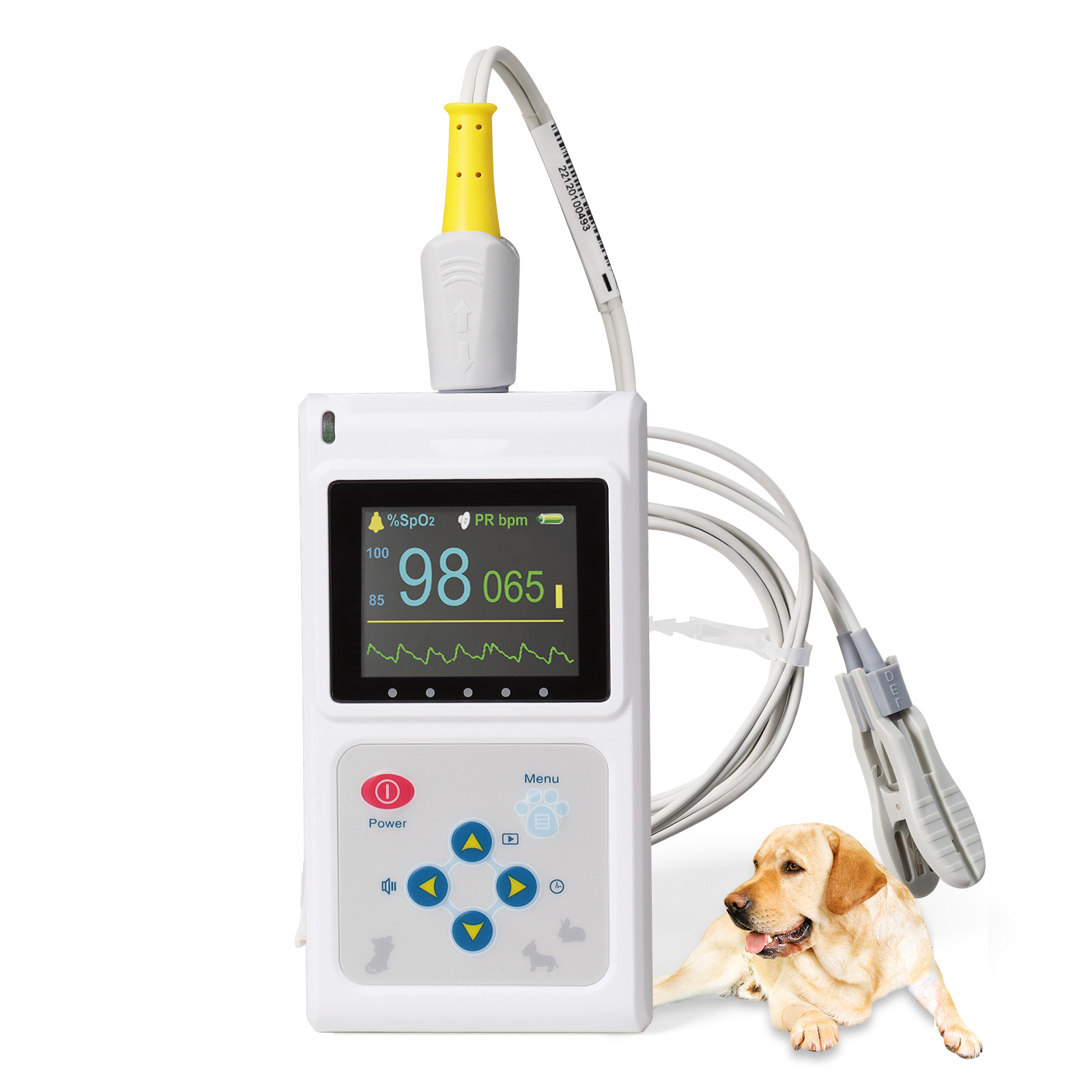 Veterinary Pulse Oximter 24 Hours SPO2 monitor Blood Oxygen Rate VET+Software