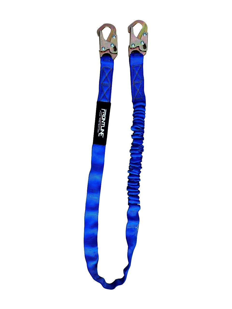 Frontline Combat American Style Single Leg 6' Snaphook Lanyard w/ Internal Shock