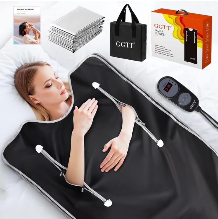 GGTT Infrared Sauna Blanket-Sauna Blanket for Home Use, Portable Design for R...