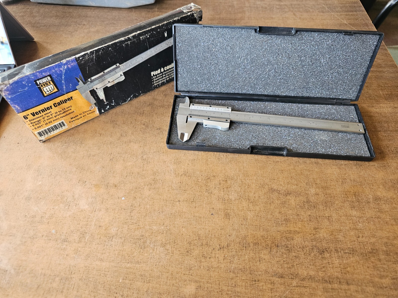 Power fist 6'' vernier caliper stainless steel - (O-0165)