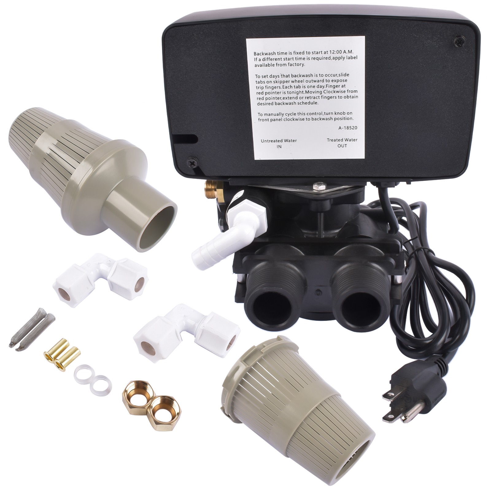 Whole House 5600 Water Softener Timer Control Valve 12-Day for 9''-11'' Diameter