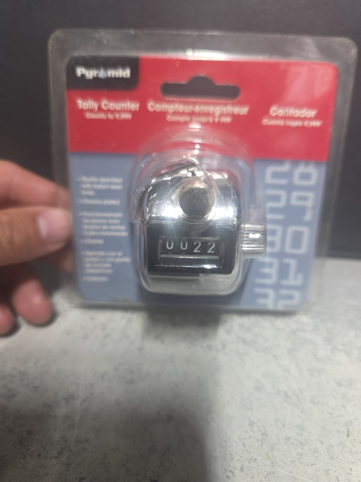 Pyramid Tally Counter #14300 Thumb Operated, Brand New, Free Shipping