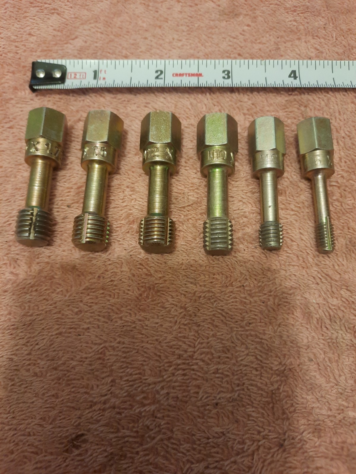 Metric Rethreading Taps 6 Piece Set