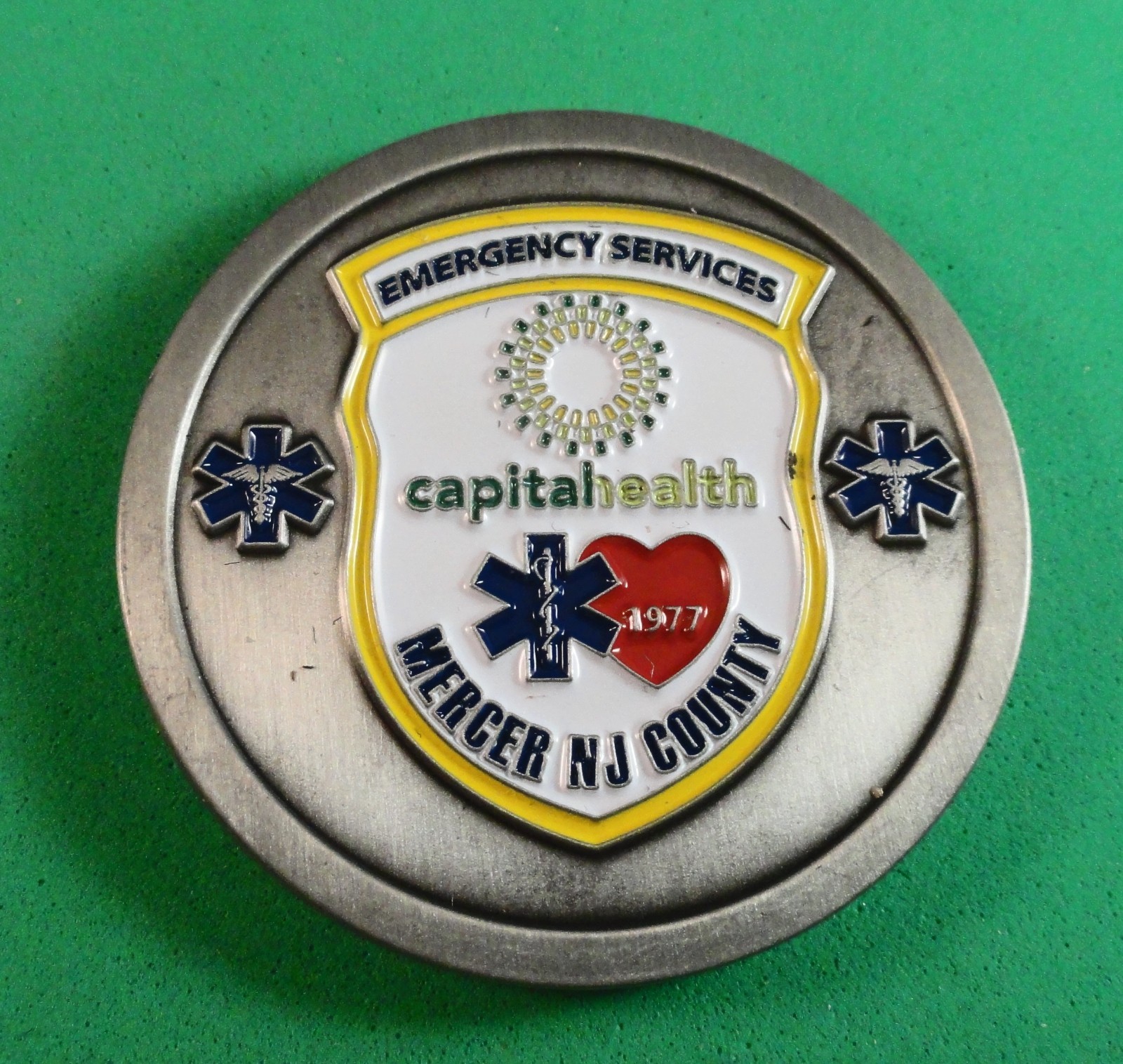 Challenge Coin - COVID HERO - MERCER COUNTY NJ - EMT 2020 CAPITAL HEALTH
