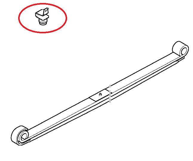 "FITS DAF XF95 & XF105 (2001-2013) FRONT SPRING BUMP STOP BUFFER BP109-127