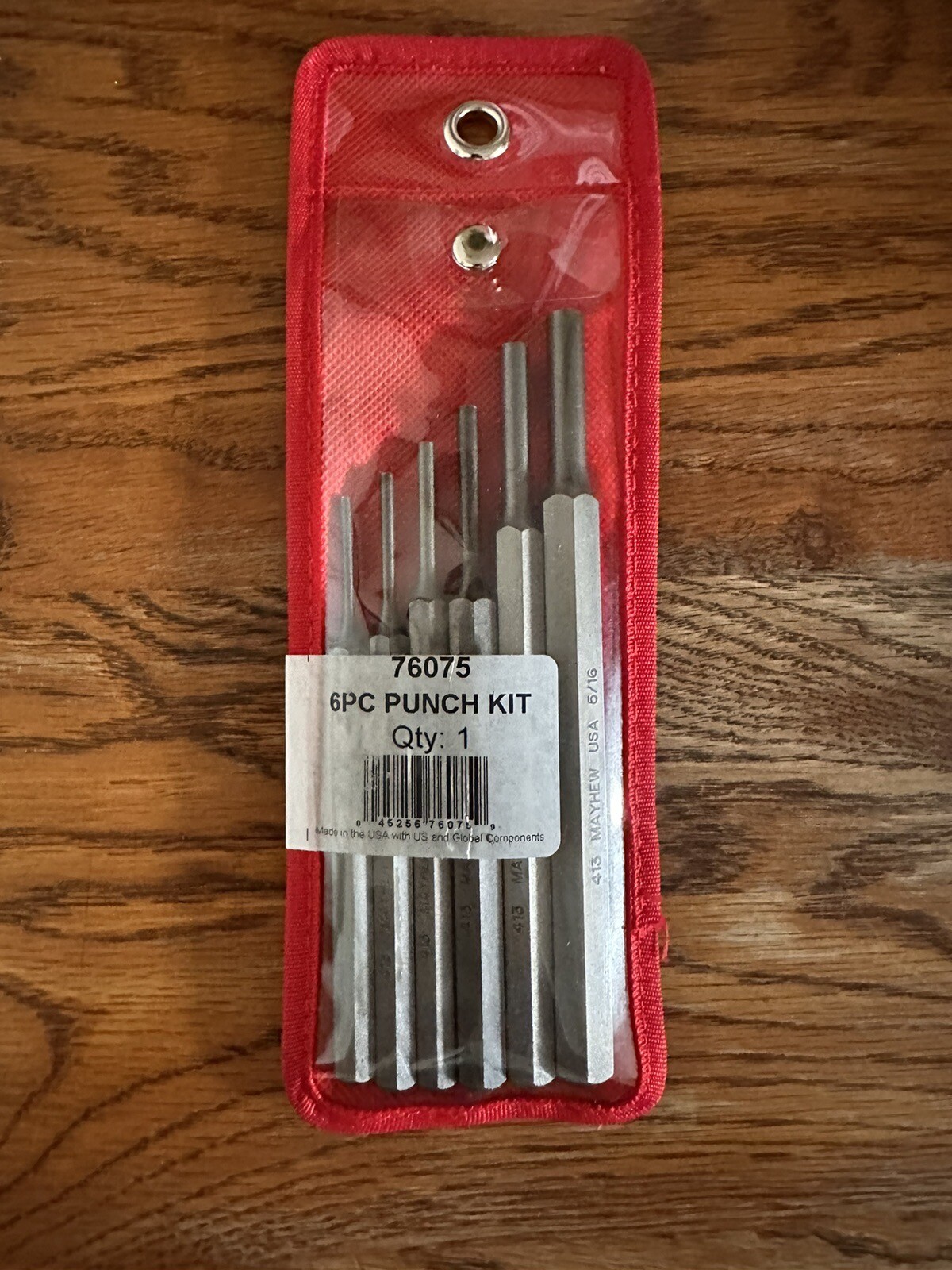 Mayhew 76075 PUNCH PIN SET 6PC