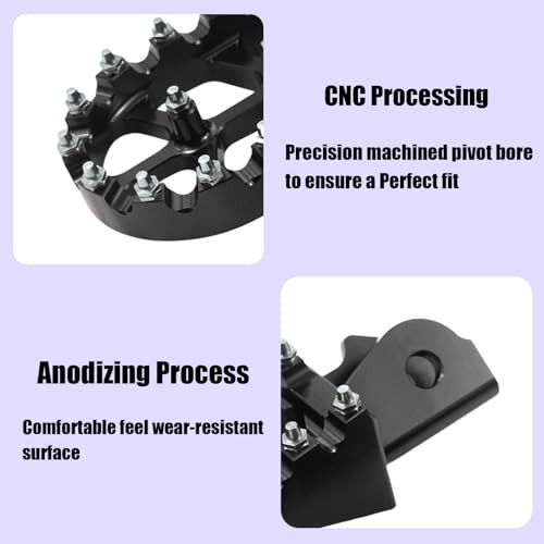 Motorcycle CNC Aluminum Foot Pegs Rests CRF230F 2003-2019 (Black) [Foot Pegs]