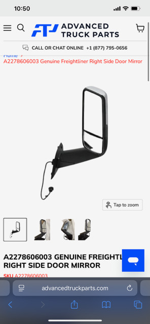 freightliner right mirror