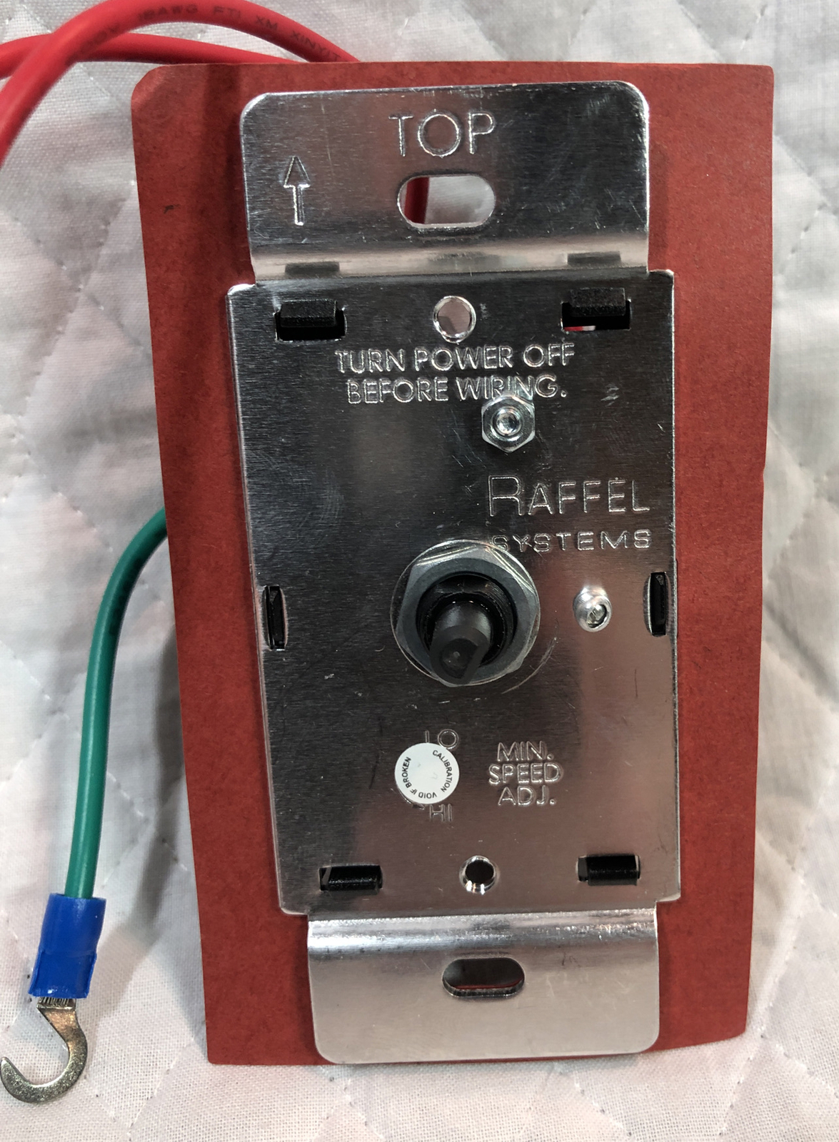 Solid State Speed Control 385031 5WSSC Wall Mount New