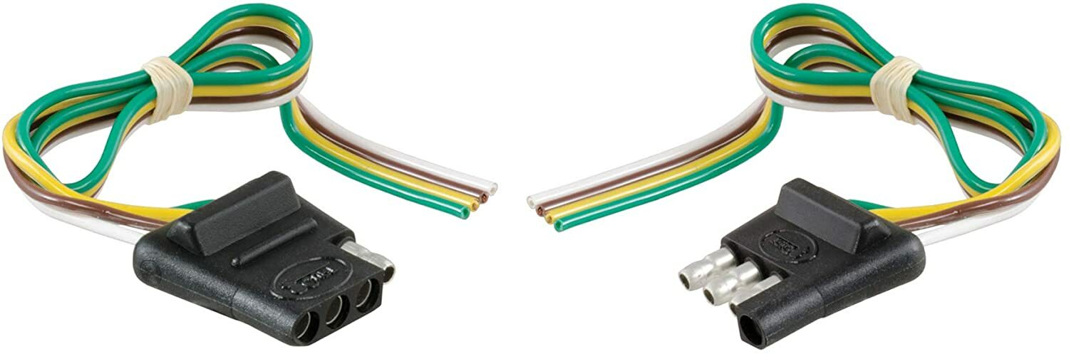 CURT 58304  4-WAY FLAT WIRING HARNESS 12-INCH LEAD   UPC: 612314003044
