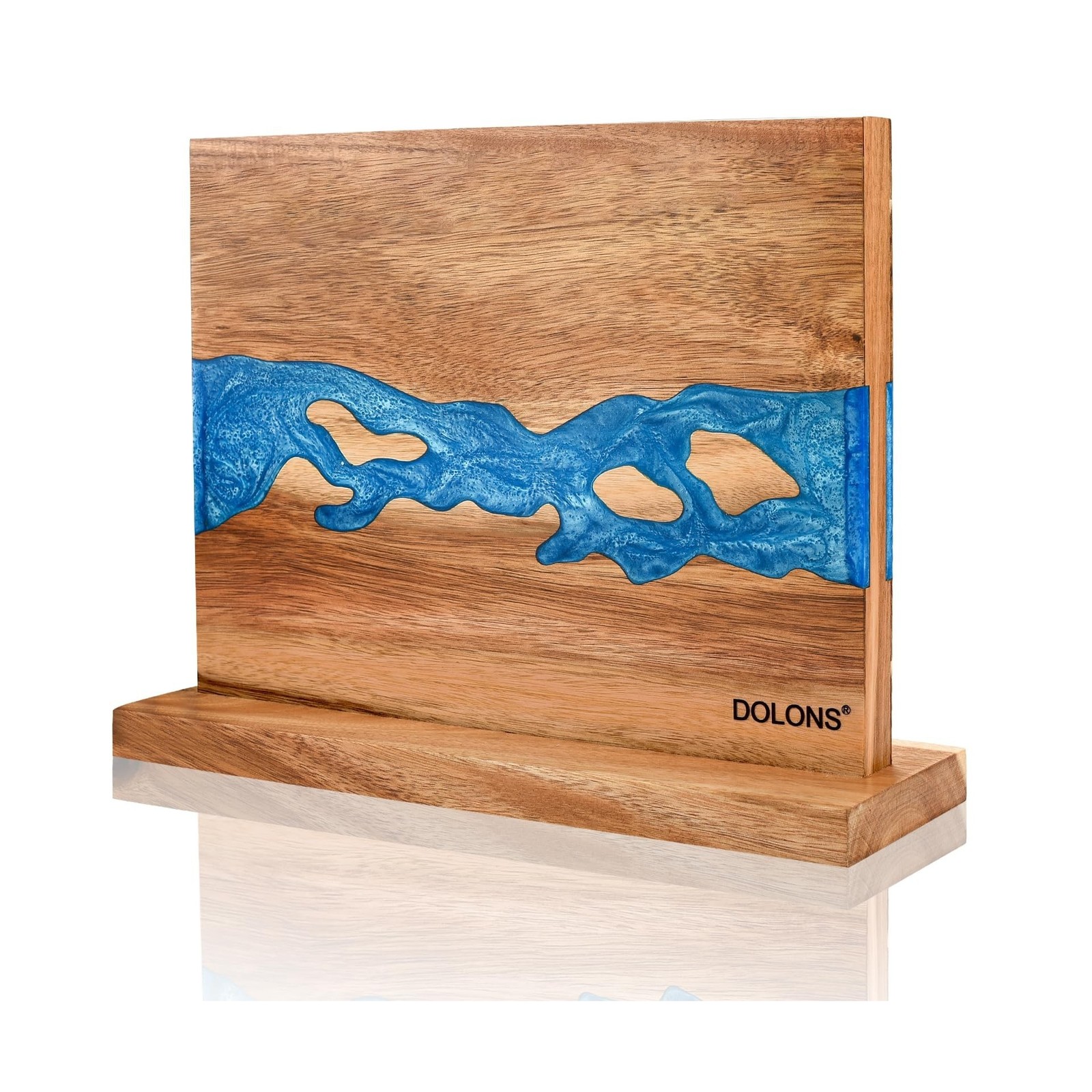 Magnetic Knife Block,Acacia Wood And Resin Kitchen Magnetic Kni... USA FAST SHIP