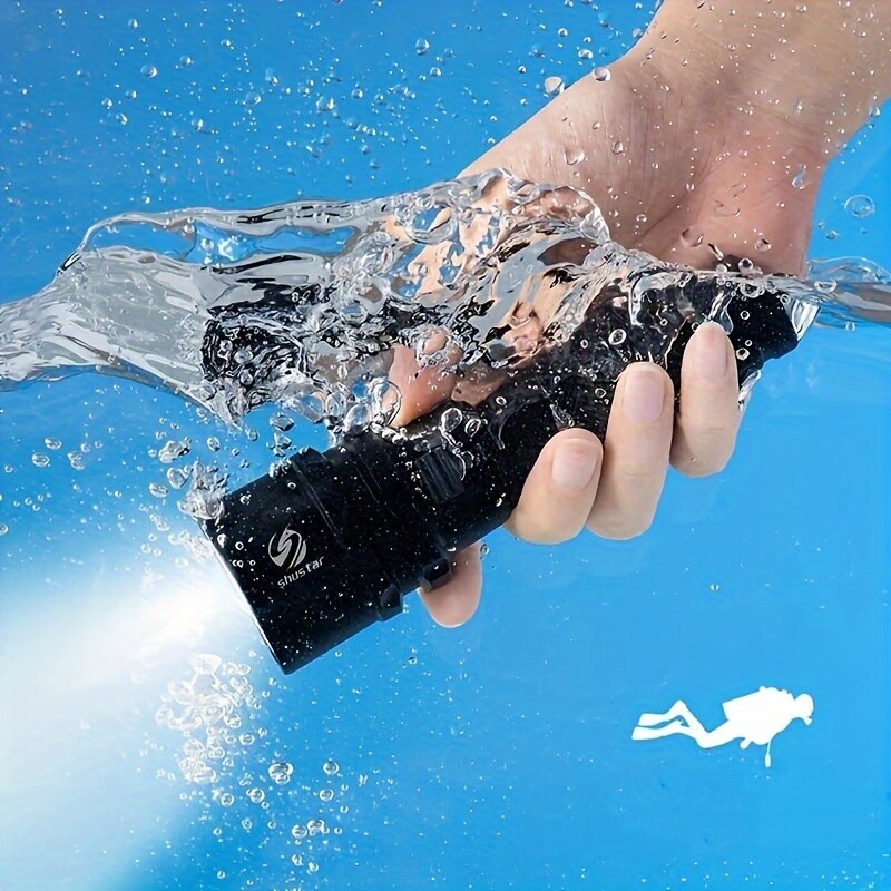 200000LM LED Diving Flashlight Torch 200M Underwater Scuba Lantern Light US