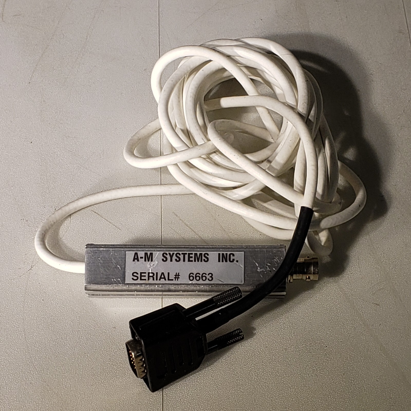 A-M Systems 2400 Patch Clamp Headstage 1G/10M Ohm Feedback Resistors 11ft