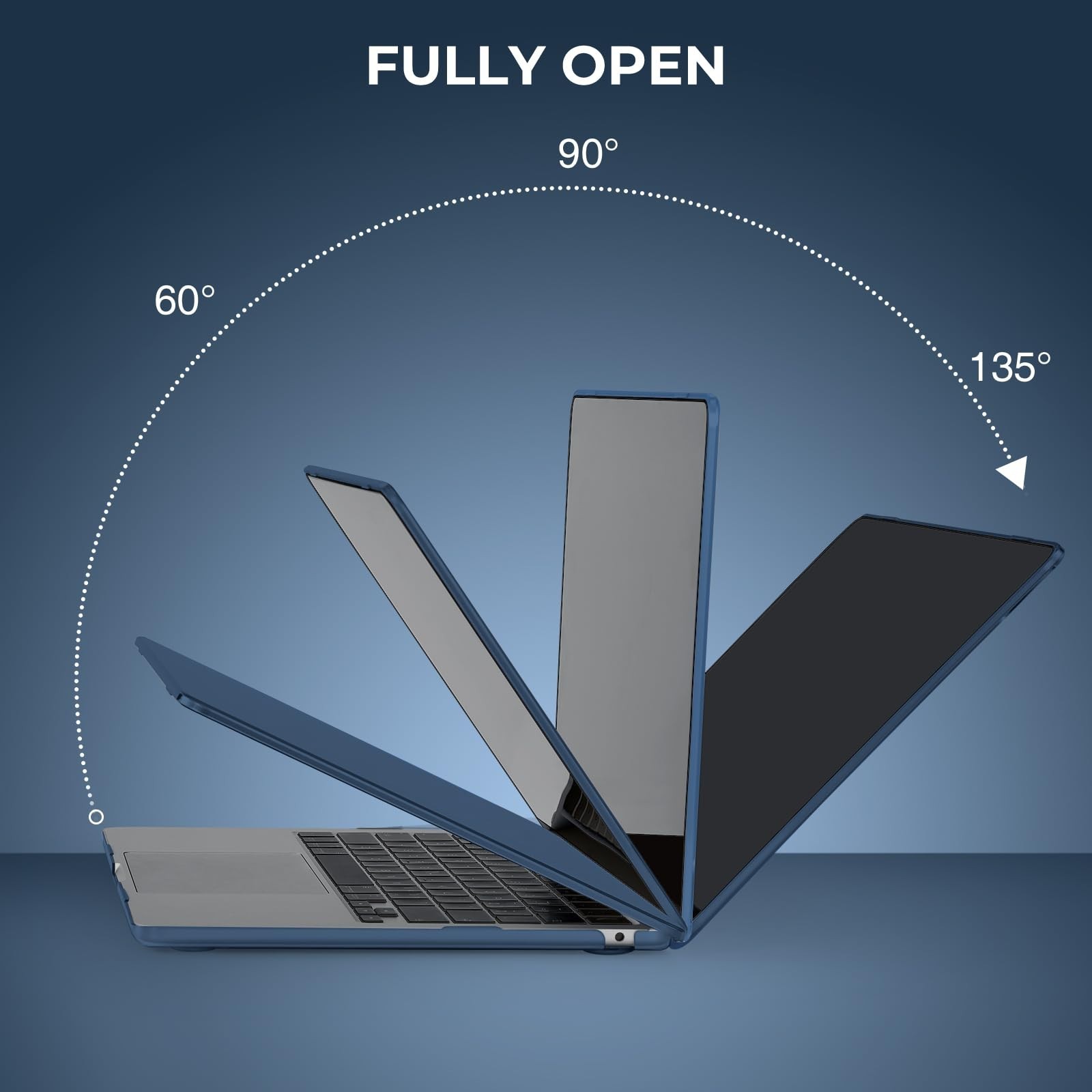 Ultra Thin Transparent Hard Case for MacBook Air 13.3" with Keyboard & Screen Pr