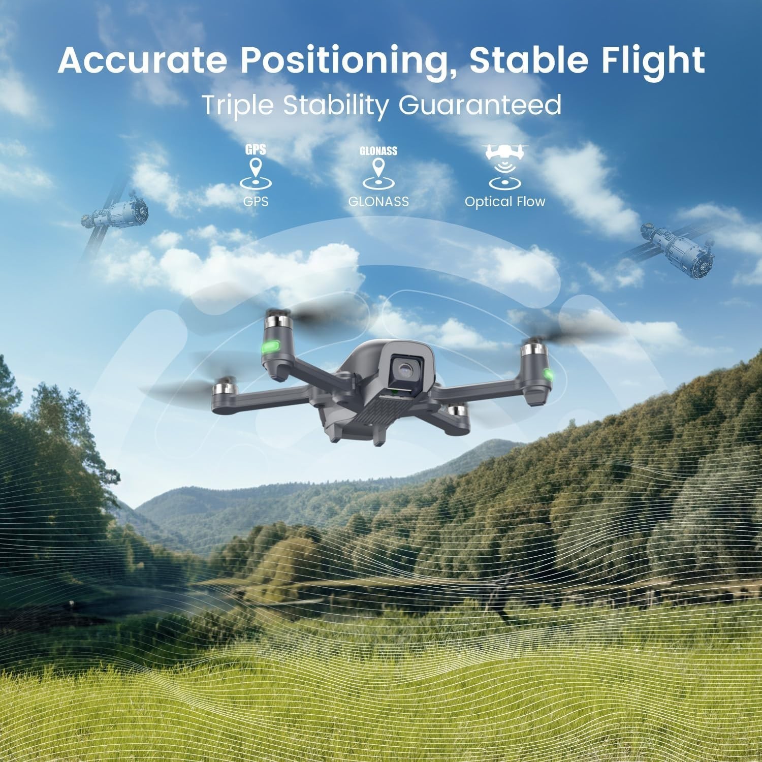 Foldable Drone with Follow Me & Auto Return