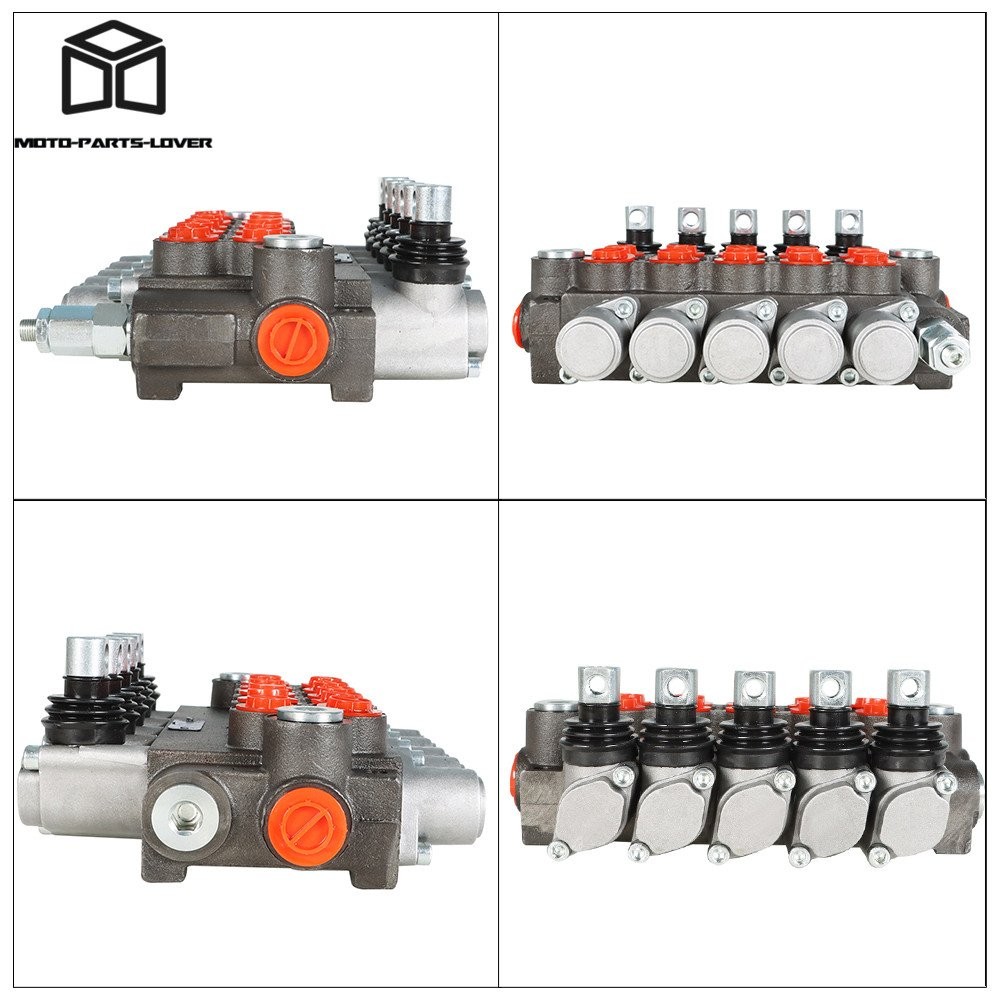 Hydraulic Directional Control Valve 13 GPM Double Acting SAE 5 Spool