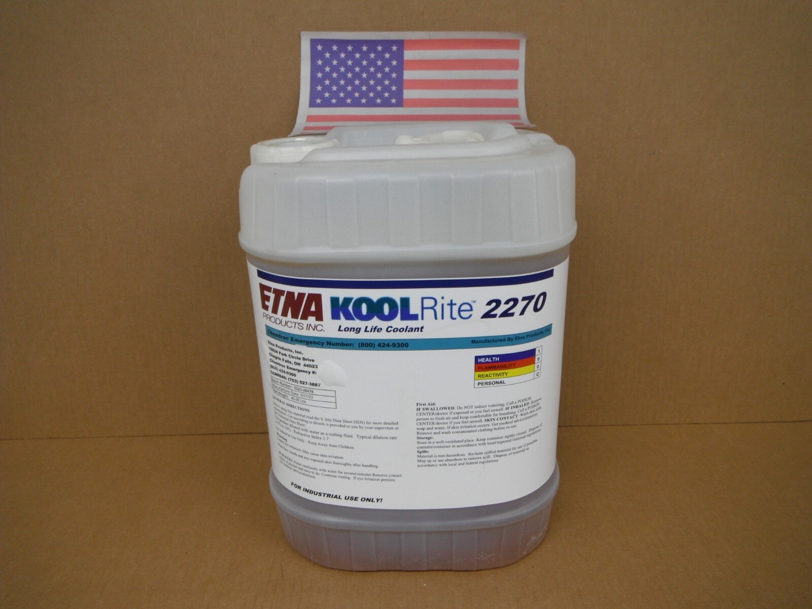 (5) gallons KOOL Rite 2270 SOLUBLE OIL COOLANT lathe cutting fluid MADE IN USA