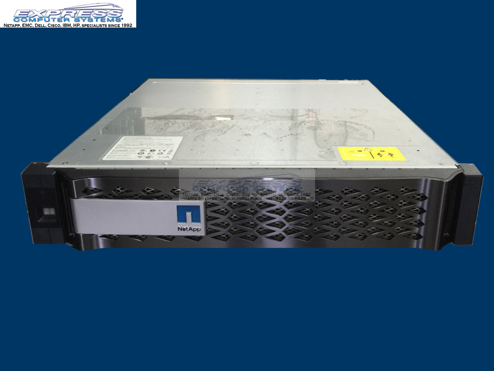 Netapp FAS2552A Dual Ctrl w/4x 400GB SSD X438A + 20x 900GB 10K X423A FAS2552