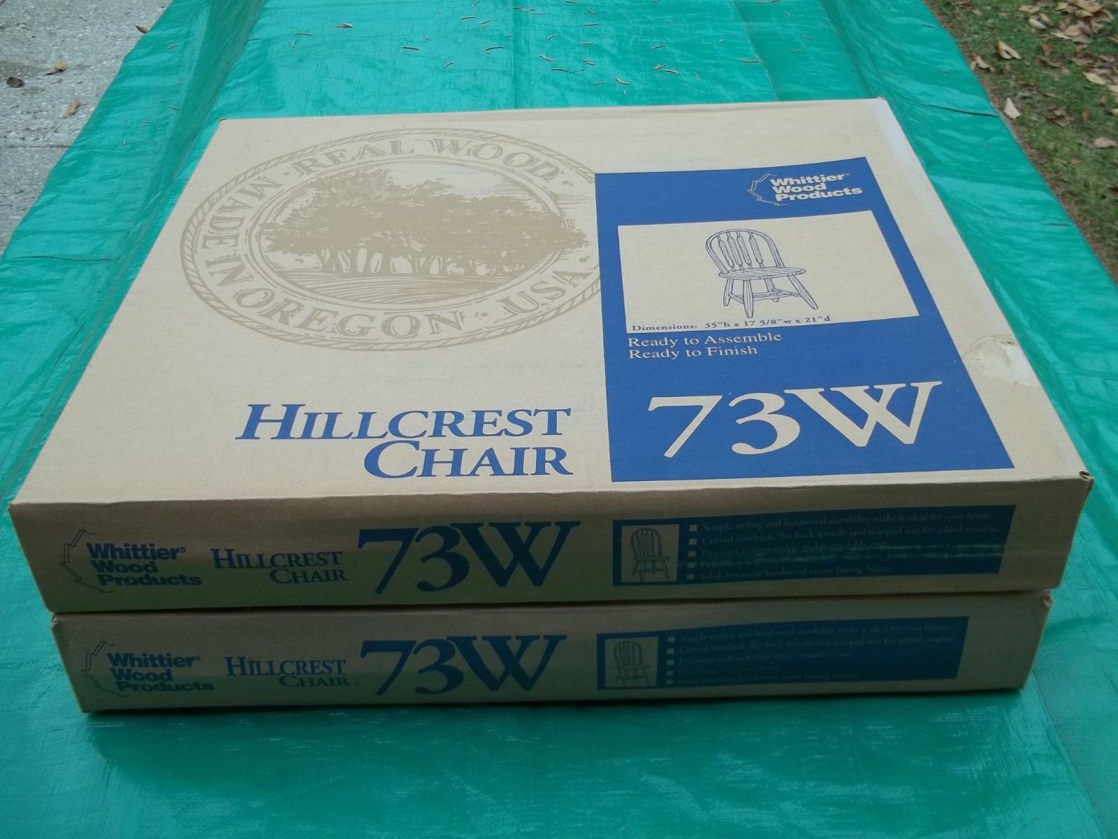 Hillcrest Hard Wood Chair 73W Kit. Made In USA...