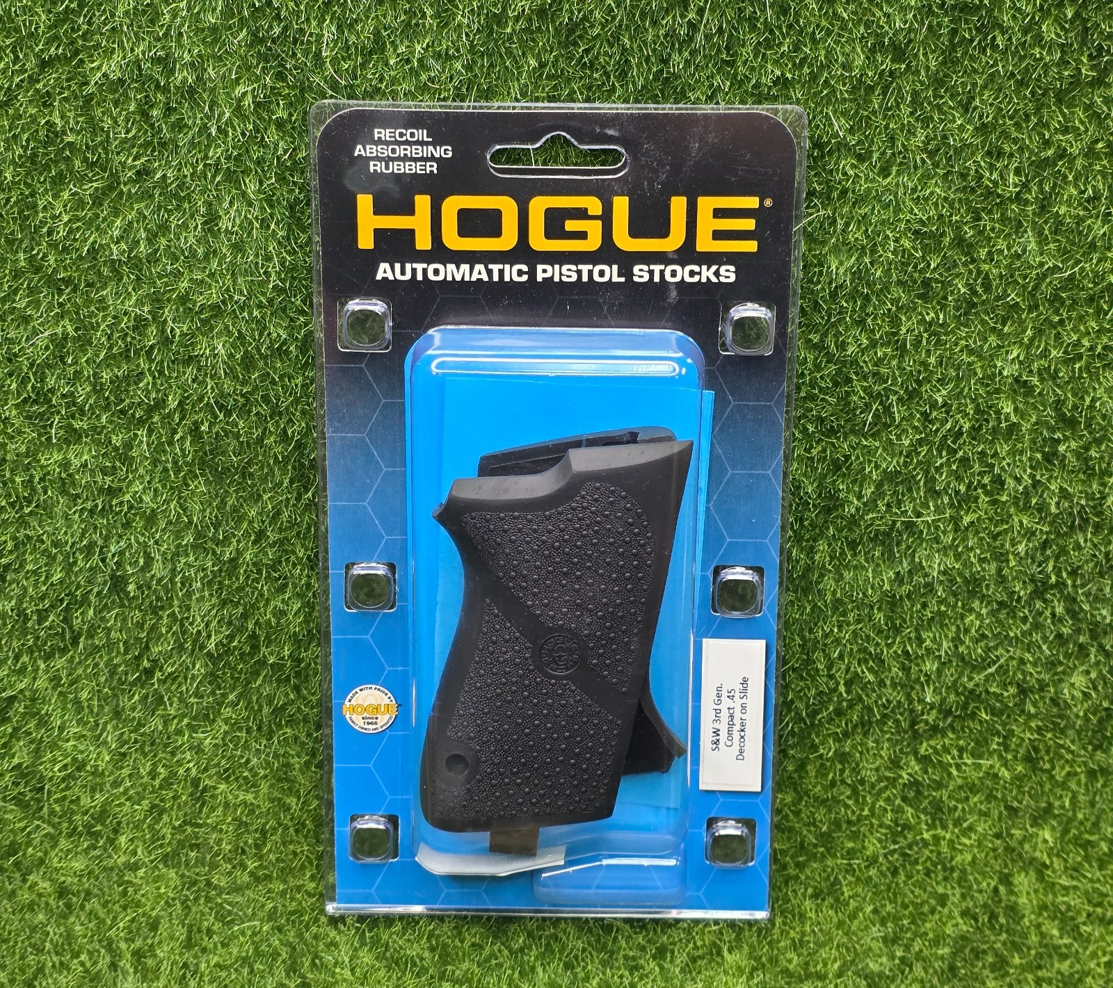 Hogue OverMolded Rubber Grip for S&W 4516 Series & Shorty .45 , Black - 16010