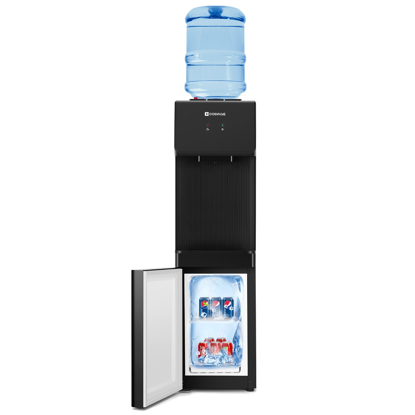 Top Loading Hot/Cold Water Cooler Dispenser Compressor Refrigeration Freezer