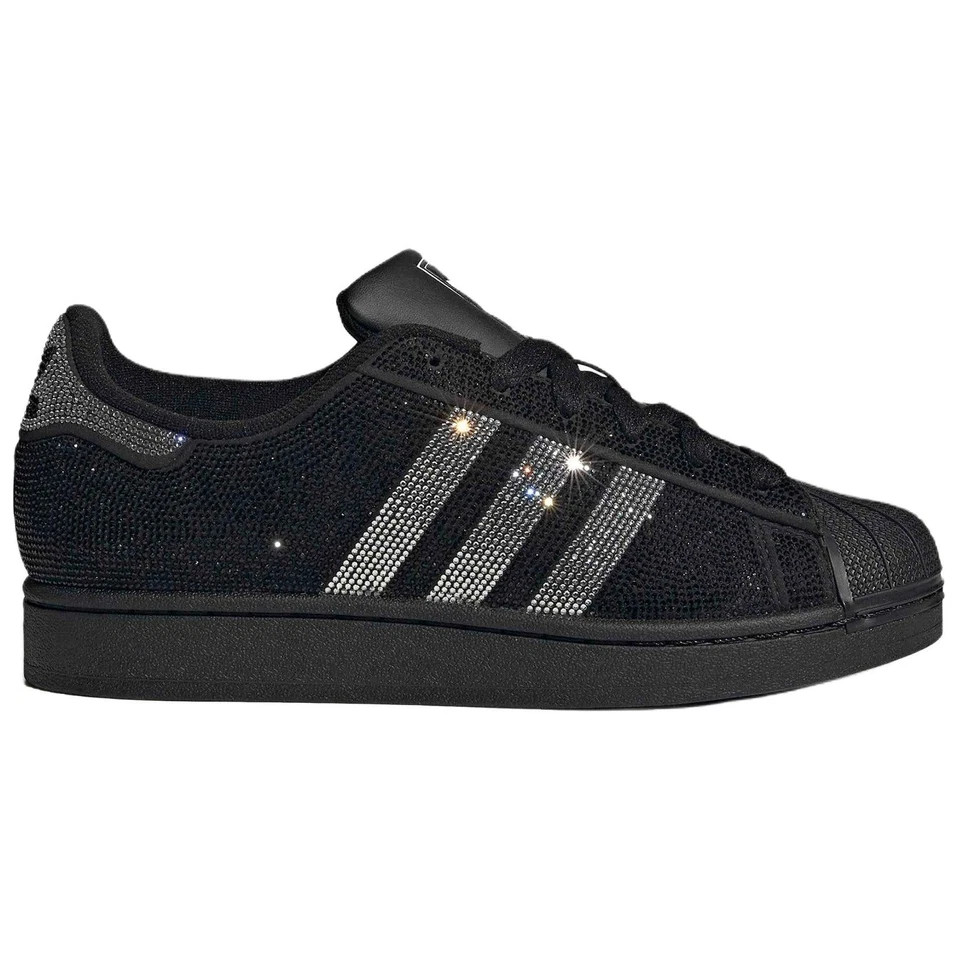Adidas Originals Superstar 2 Rhinestone Black Silver Womens IH4200