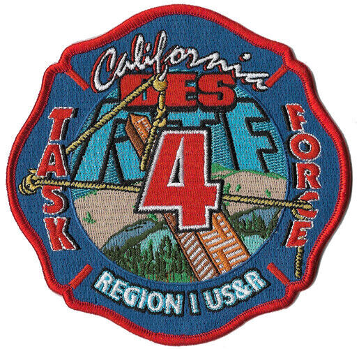 California USAR Task Force 4 Region 1  NEW Fire  Patch .