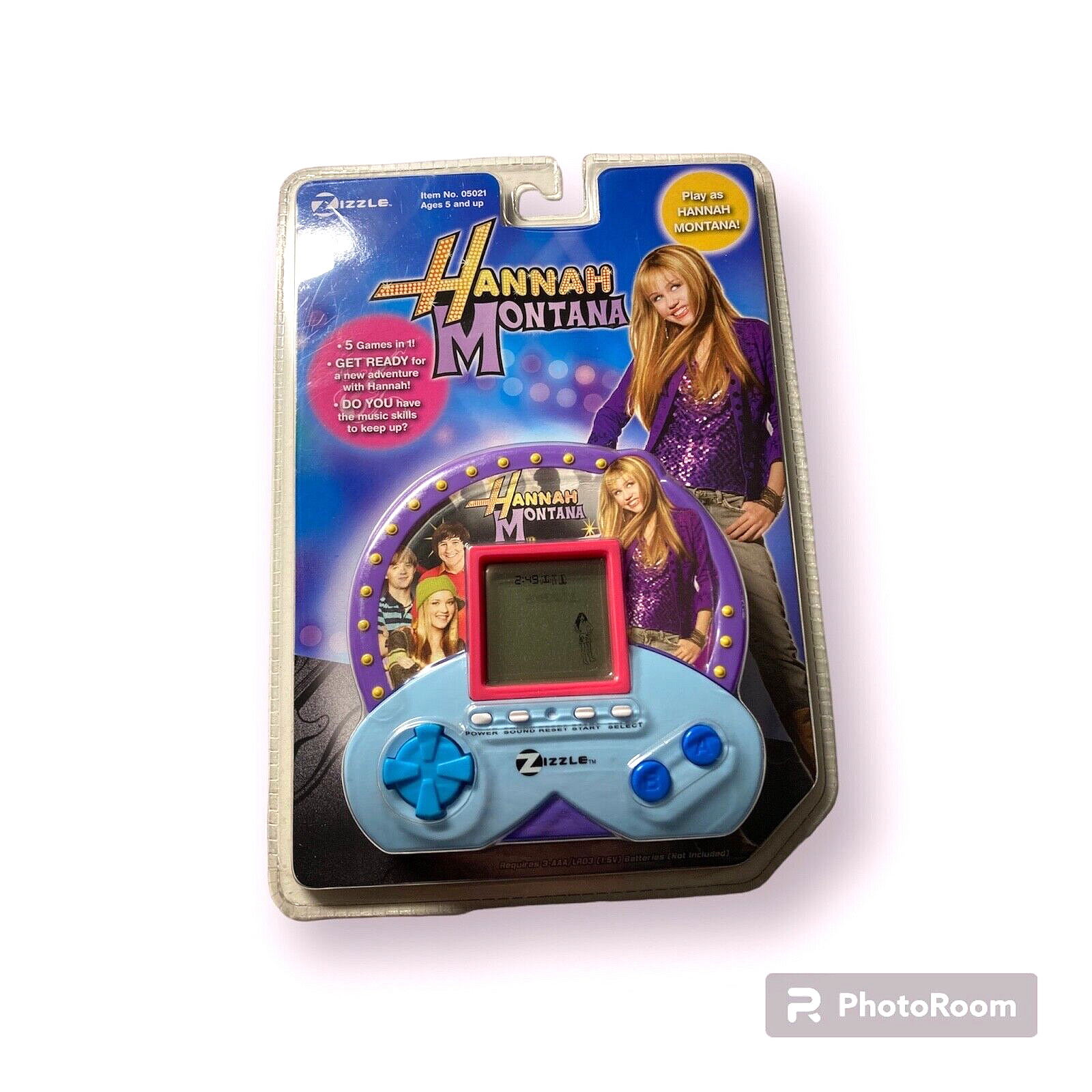 Hannah Montana Electronic Handheld Game, by Zizzle,  5 Games In 1 New NIB