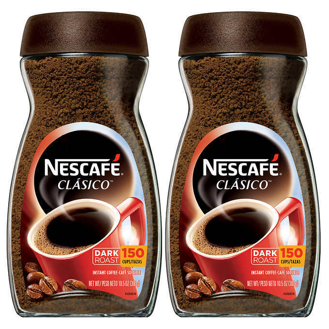 2 x Nescafe Clasico Instant Coffee Dark Roast 150 Cups 10.5 oz 300 g 2024 FRESH.