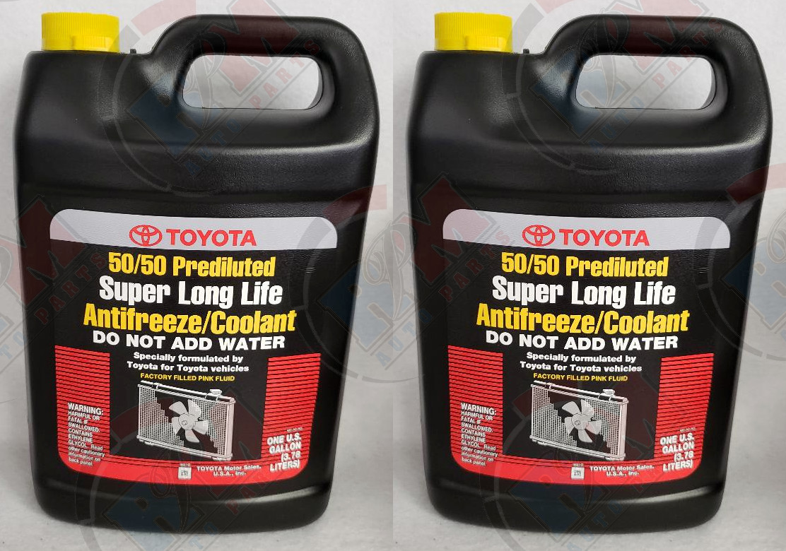 Super Long Life 50/50 Pink Antifreeze Coolant 2 Gallons for Lexus-Toyota-Scion