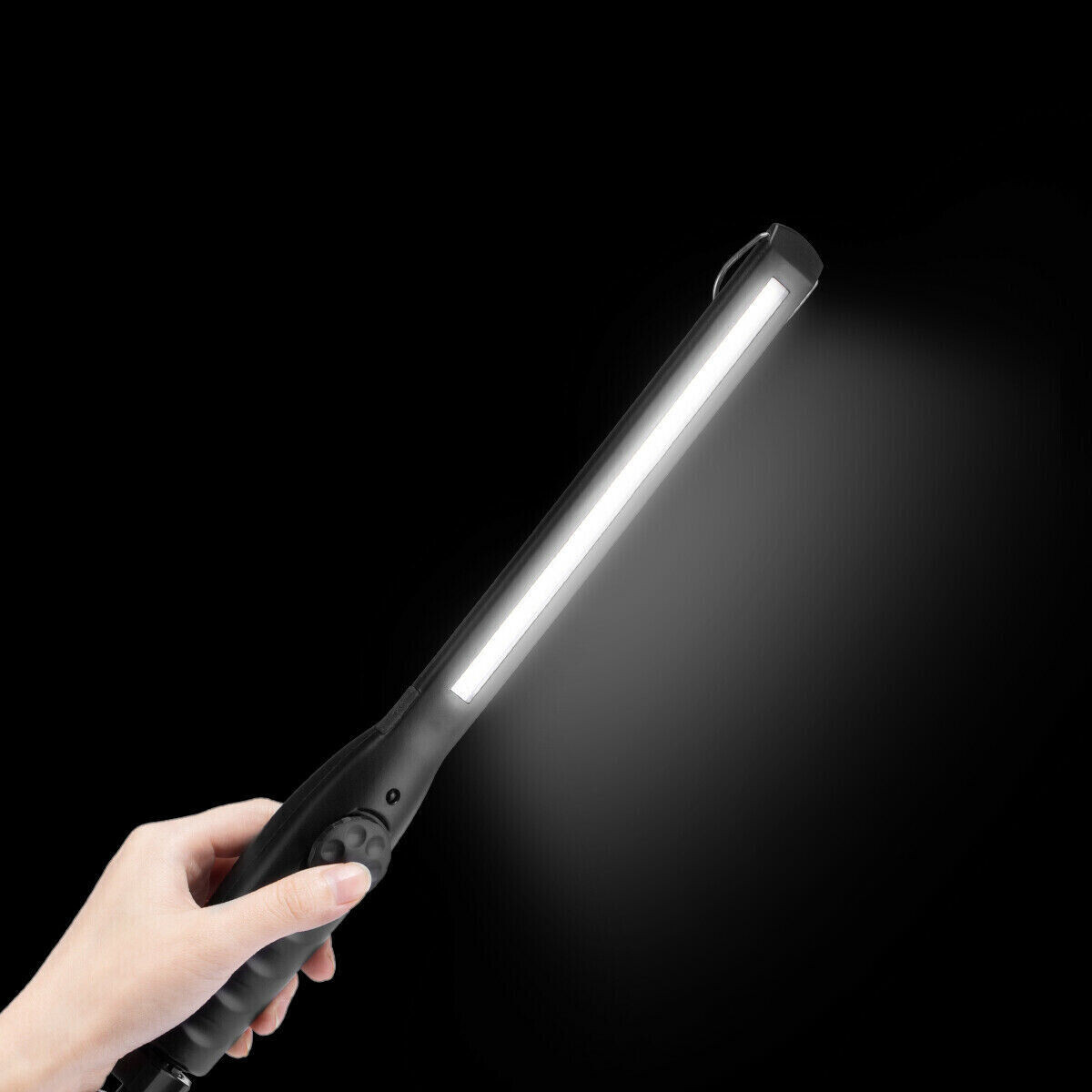 Rechargeable LED COB Slim Work Light Mechanic Flashlight Lamp Bar Camping Torch