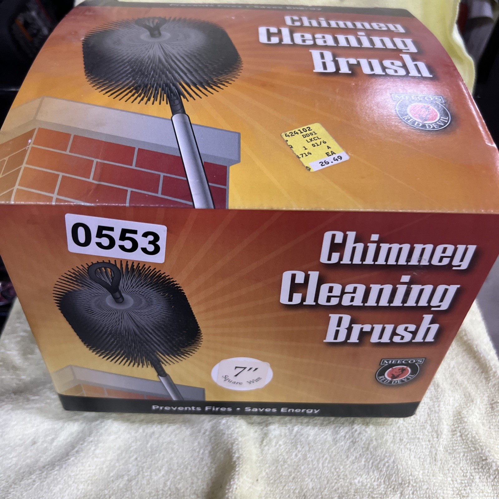 Meeco's Red Devil 7 In. Square Wire Chimney Brush 30707 Meeco's Red Devil 30707