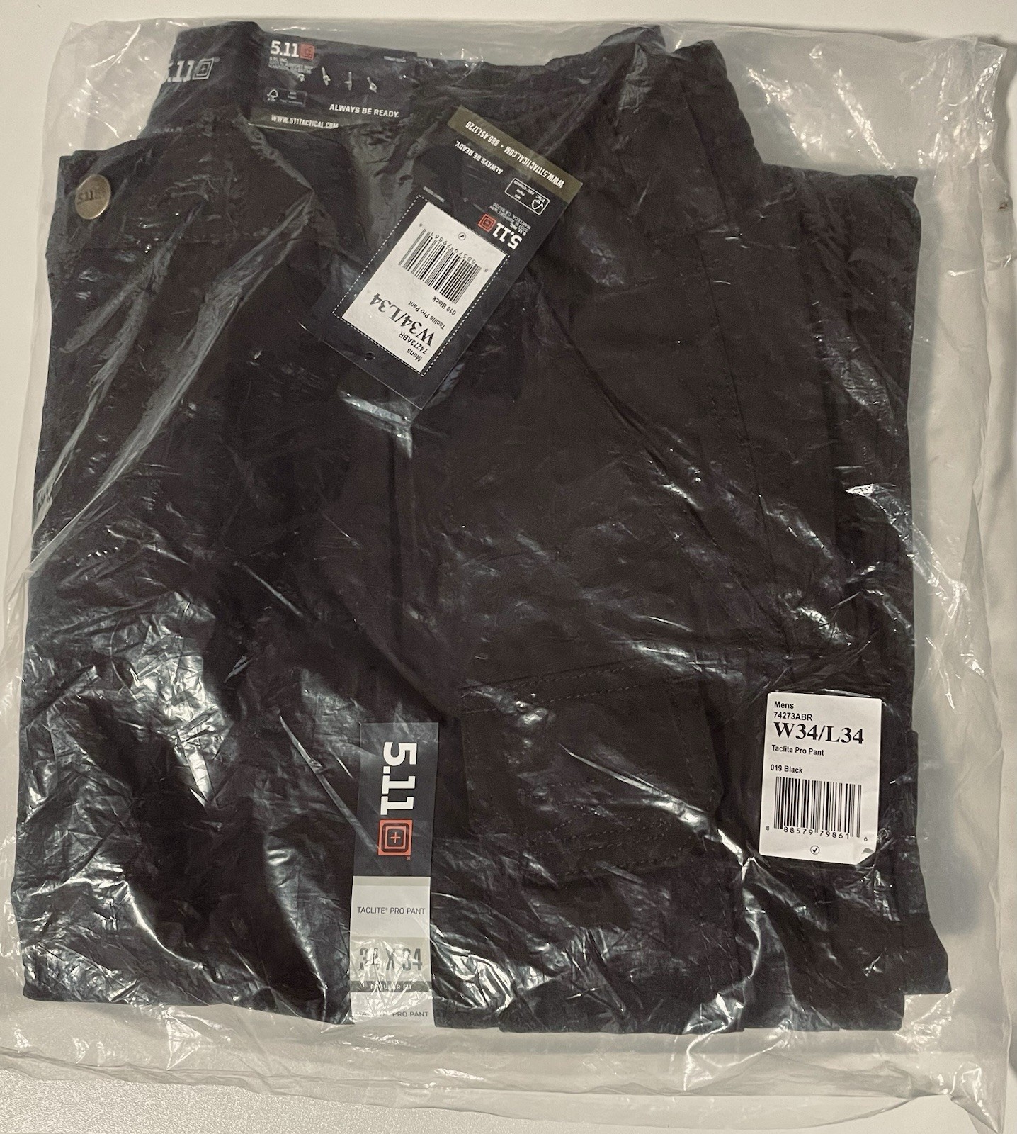 5.11 Men's Regular Fit Taclite Pro Cargo Pants 34 x 34