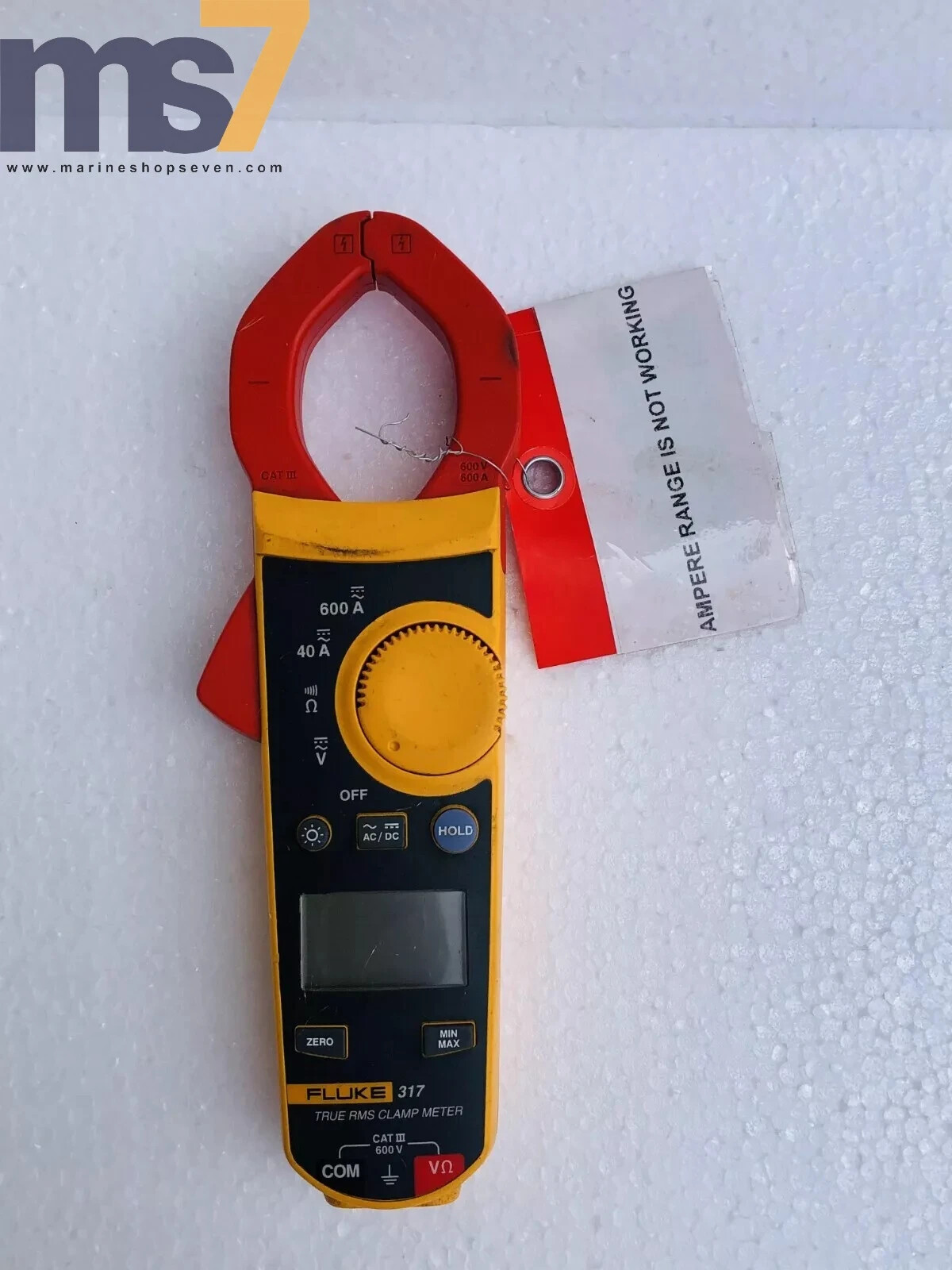 FLUKE 317 DIGITAL AC/DC CLAMP METER 400A/600A #AMP RANGE IS NOT WORKING