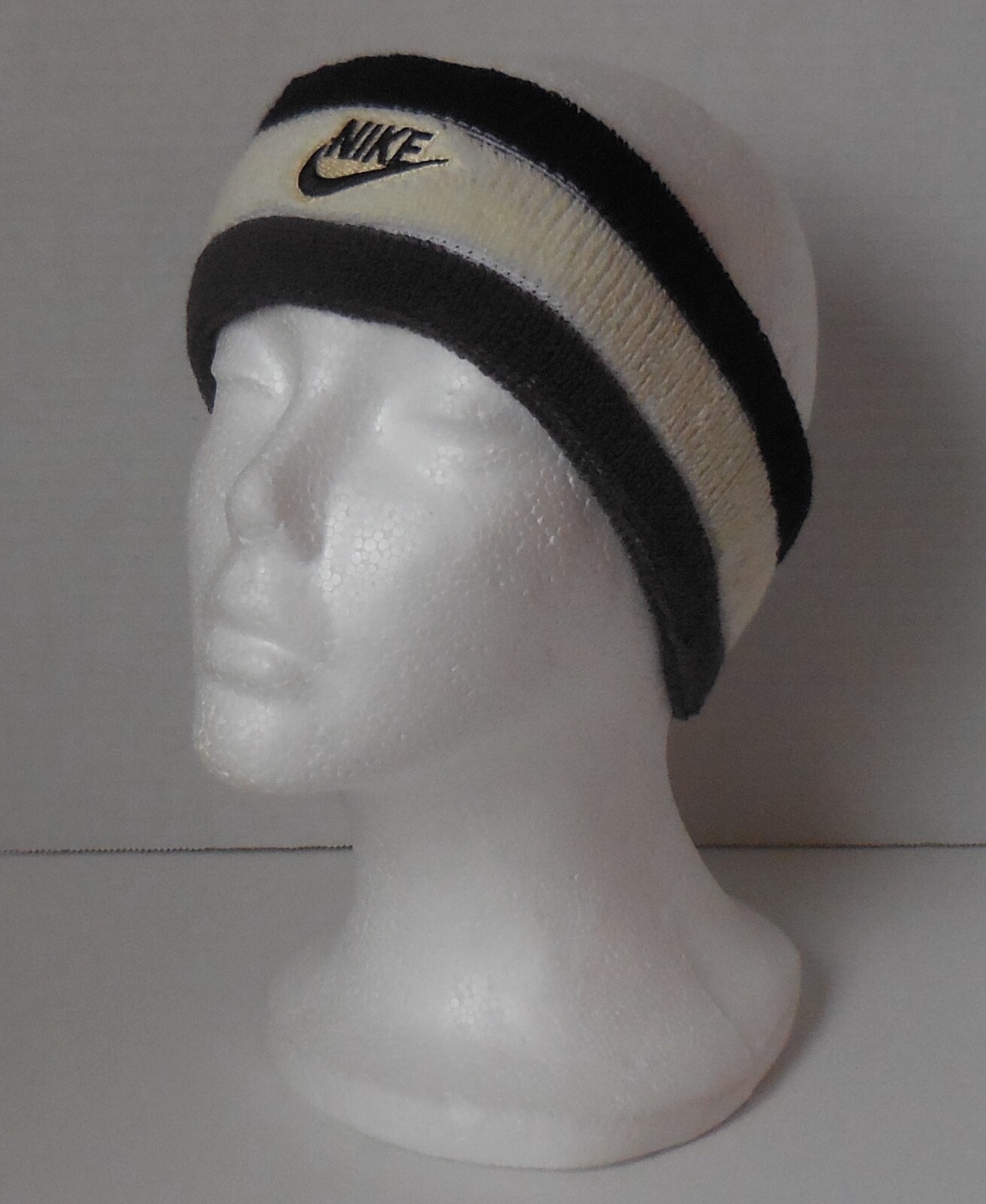 Nike Sport Headband Terry Circa 50 Youth Coconut Milk/Medium Ash/Black/White