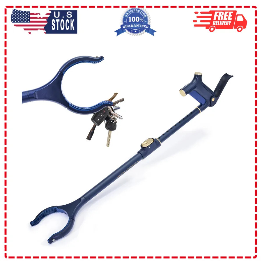 Sharper Image Deluxe Reacher Grabber Tool 7lb Lift Magnetic Pickup Wrist Support