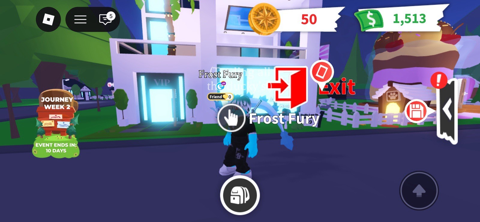 Adopt Me! Frost Fury Pet Game Item/Asset - F R N - Journey Week 2