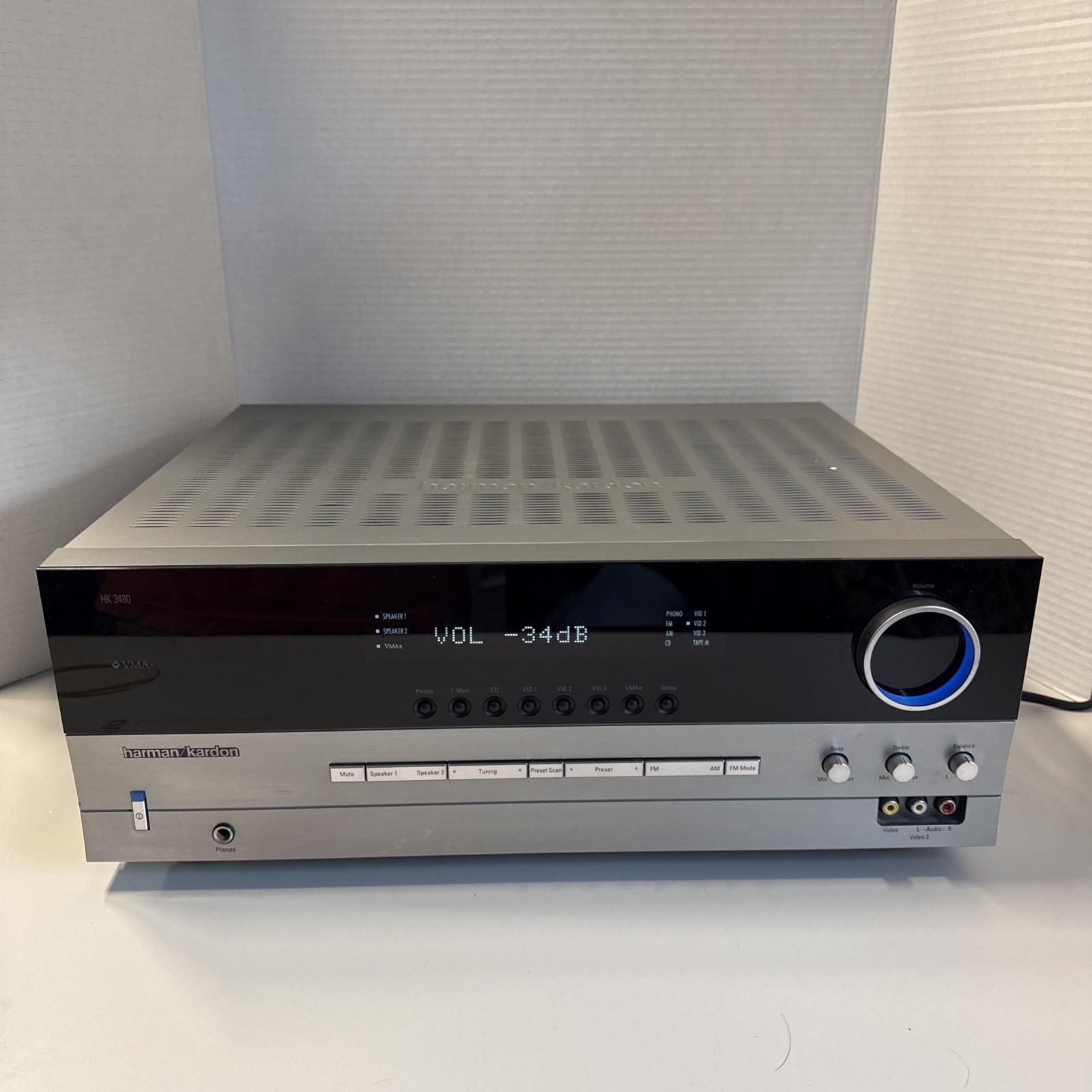 Harmon Kardon HK3480 Stereo Receiver VERY CLEAN Condition No Remote TESTED WORKS