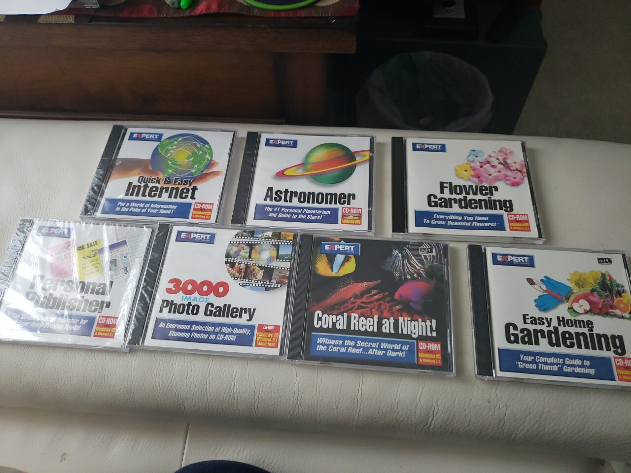 Lot Of 7 Computer Software Expert Cds 5 New Sealed 2 Are Opened 1995 Windows