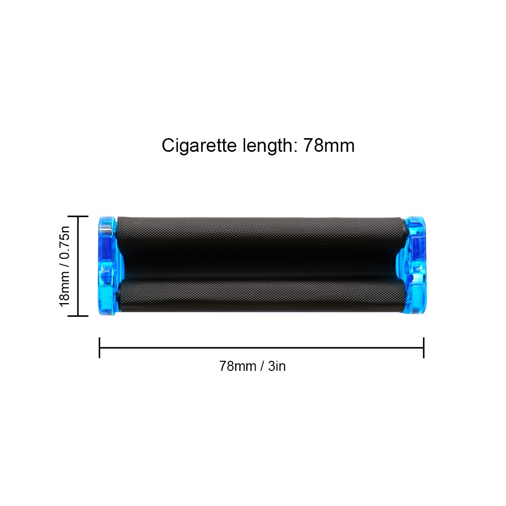 78mm Plastic Easy Handroll Cigarette Rolling Tobacco Machine Random Color